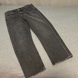Levis Wedgie Straight Womens Size 30 Black High Rise